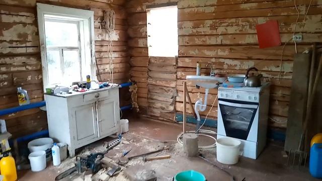 Ремонт старого дома Закладываем дверной проём в срубе