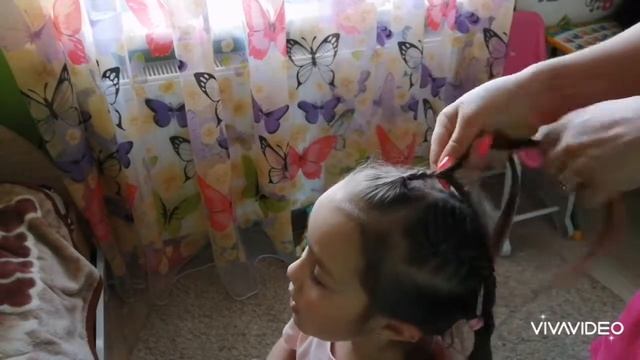 Прическа для девочки в детский сад смотреть онлайн