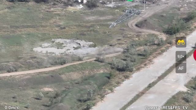 Кадры уничтожение танка боевиков ВСУ.