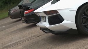 Lamborghini Aventador vs Porsche 911 GT2 RS vs Mercedes SLS AMG 720