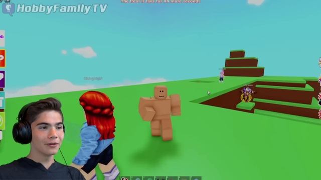 ROBLOX LAVA Portal!? Skit and Video Gaming with HobbyFamily смотреть онлайн