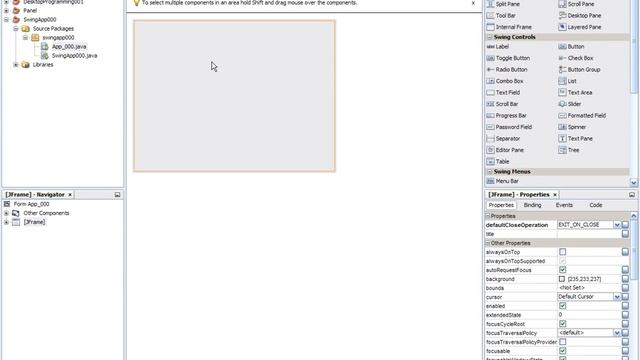 3 Swing Ornegi ile ekrana yazı yazdırma смотреть онлайн