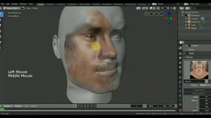 BLENDER 2.8 проецируем и красим модель