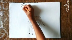 How to draw a giraffe in very easy way|| आसानी से जिराफ का चित्र बनाना सीखें||