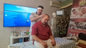 Как правильно подправить шейные позвонки в положении сидя или стоя! Обучение мануальной терапии.