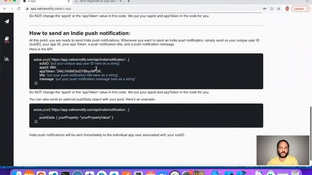 Indie Push Notifications | Expo | React Native смотреть онлайн
