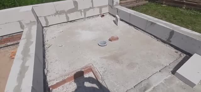 Дом баня из газобетона. Канализация в частном доме. Проверка работоспособности канализации. смотреть онлайн