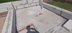Дом баня из газобетона. Канализация в частном доме. Проверка работоспособности канализации.