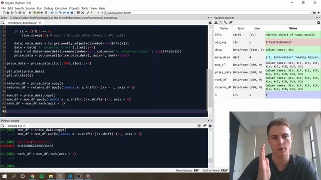 Python Tutorial - Building a Cross-Sectional Momentum Strategy смотреть онлайн