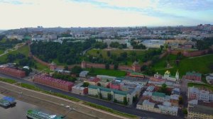 Нижний Новгород с высоты птичьего полета. Июль 2017