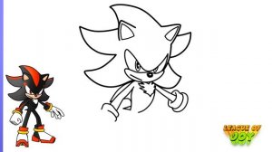 How to DRAW SHADOW - Shadow the Hedgehog - SONIC - step by step