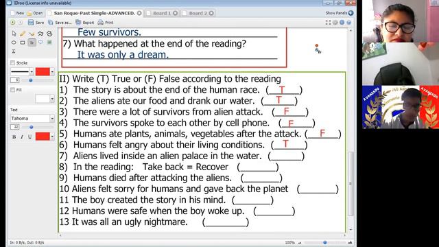 PAST SIMPLE-ADVANCED смотреть онлайн