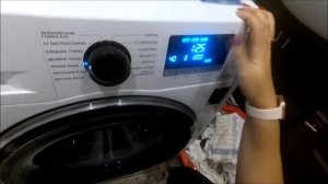 Стиральная машина Samsung обзор и первая стирка темное белье и белые носки