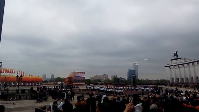 Репитиция парада из кадетских школ  на поколонной горе  часть7