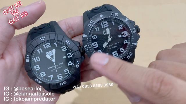 BEDA JAM CAT K2 VS  K3 SERIES : COMPARE CATERPILLAR  K2 VS K3 TERBARU ( 2022 )