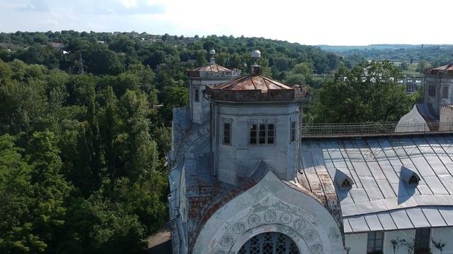 Корсунь-Шевченковский, Дворец Лопухиных-Демидовых с дрона смотреть онлайн