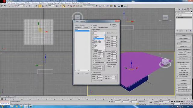 3D Max cloth tutorial