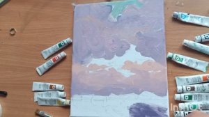 ПЕЙЗАЖ АКРИЛОМ НА ХОЛСТЕ