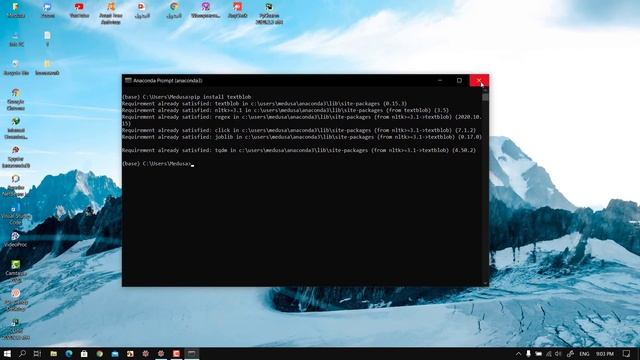 Install textblob anaconda