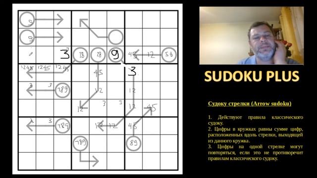 Судоку Стрелки (Arrow Sudoku). Интересный и популярный вариант судоку
