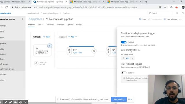 How to create Release Pipeline in Azure DevOps Tutorial with example смотреть онлайн