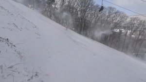 Snowboarding During Winter Storm Cataloochee, NC