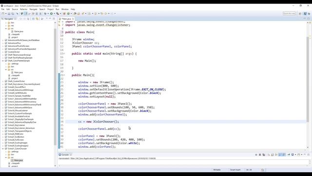Color Palette (JColorChooser & ChangeListener) - Java Extra 31 смотреть онлайн
