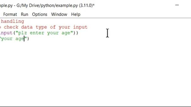 Python programming tutorial-Ep13 :#how to take input from user n check data type of input?