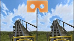 Roller Coaster 12 Американские Горки для VR очков 3D SBS VR box google cardboard video