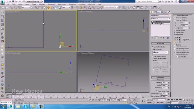 Уроки 3Ds Max. Ошибки sweep в 3D Max. Шпаргалки часть 21.Проект Ильи Изотова.