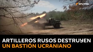 Lanzacohetes múltiples Grad destruyen un bastión de las fuerzas ucranianas