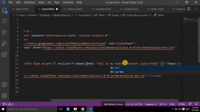 Materialize css toast- #27 Toast смотреть онлайн