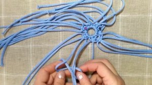 Макраме. Снежинка. Украшение на ёлку своими руками.