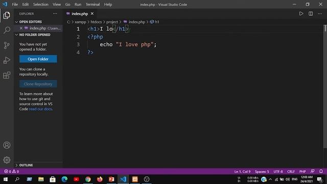 How to Run PHP Code in Local Server | PHP Full Bangla Tutorial | Part - 5