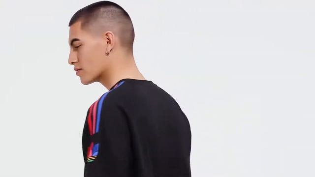 Adicolor 3D Trefoil 3 Stripes Crewneck Sweatshirt Black GE0804 video смотреть онлайн