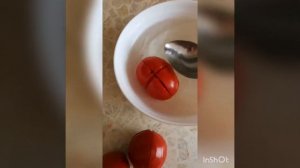Быстрый и простой способ, как снять кожуру с помидоров