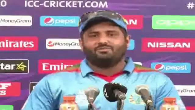 Afghanistan cricketer Mohammad Shahzad funny post match interview