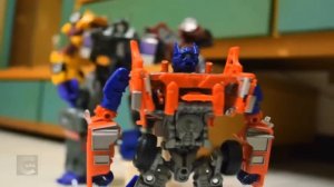 Transformers Stop motion - Prime VS Menasor 柯博文VS飛天虎