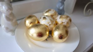 Яйца на Пасху не крашу. Покажу, как сделать золотые яйца без покраски и удивить всех