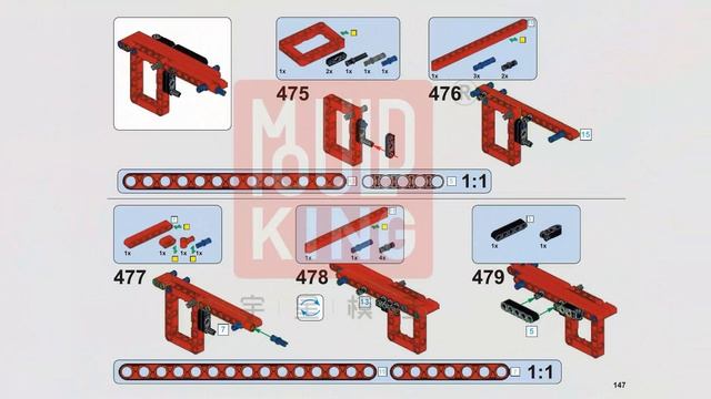 Mould King 17013 Building Instructions, PDF Manual free download, GMK Grove Mobile Crane.