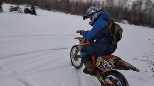 Зимнее эндуро. Тест шипов