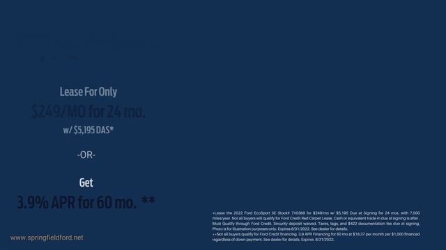 The 2022 Ford EcoSport Is At Springfield Ford! смотреть онлайн