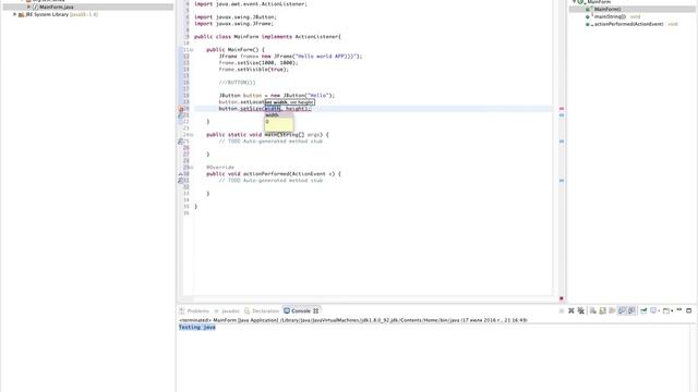 JAVA Простое приложение
