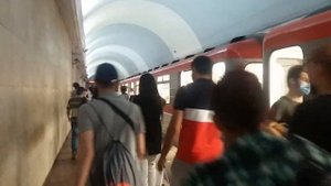 81-717М/714М На станции Площадь Свободы