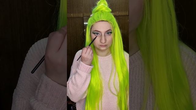 #макияжзеленый #зеленый #макияж #яркий #яркиймакияж