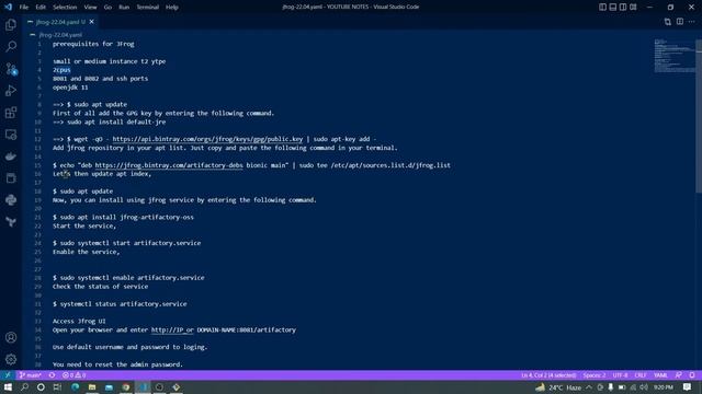 How to install JFROG Artifactory on Ubuntu 22.04 | Telugu