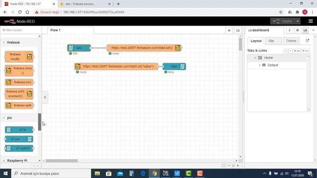 S7 1200 ile Firebase Data Alıp Verme