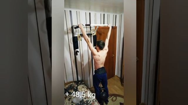 Возвращаю силовые показатели. 2 подтягивания на ОДНОЙ РУКЕ +20,5 кг. Подтягивание + 65 кг строгое смотреть онлайн