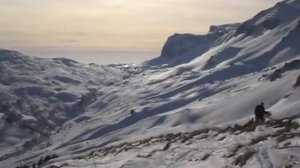 Синие краски на белой палитре