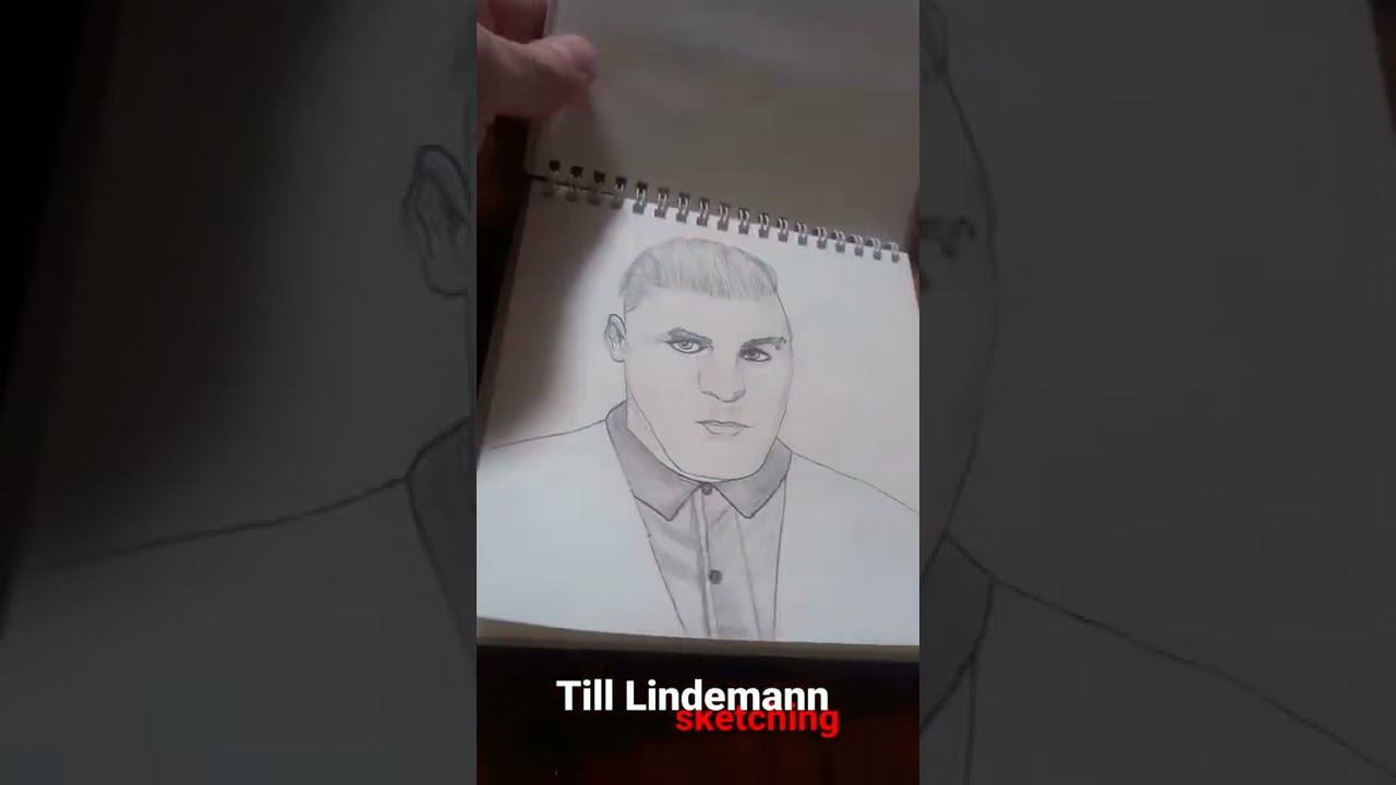 Тилль Линдеманн , скетчинг. #tilllindemann #scetchbook #art